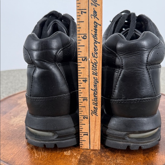 Nike Shoes Mens 11.5 Air Max Goadome ACG Black Leather 6" Waterproof Boots Lace - Picture 6 of 16